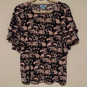CeCe Floral Blouse